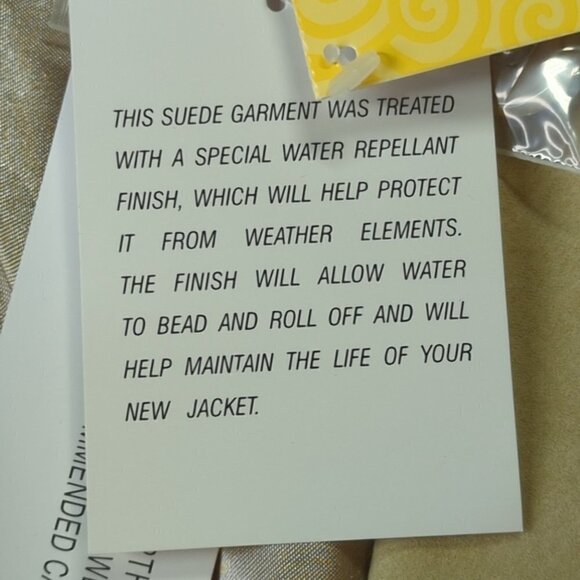 Denim & Co Tan Suede Leather Jacket, Women's Small, NWT - Picture 11 of 12